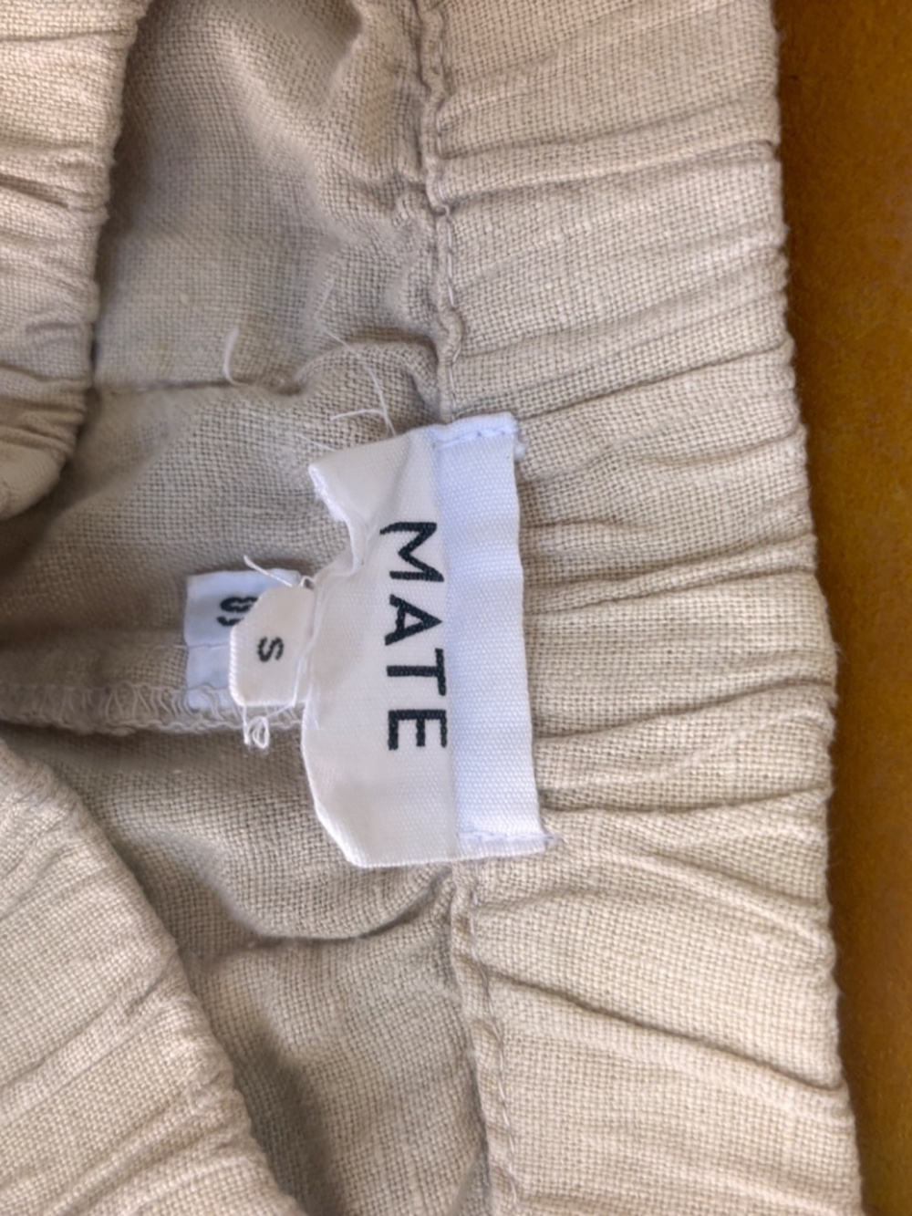 Mate the label linen short cream - Picture 2 of 2